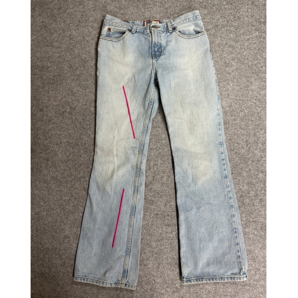 Old Navy Blue Jeans Flare Denim 6 Light Wash Vintage 100% Cotton